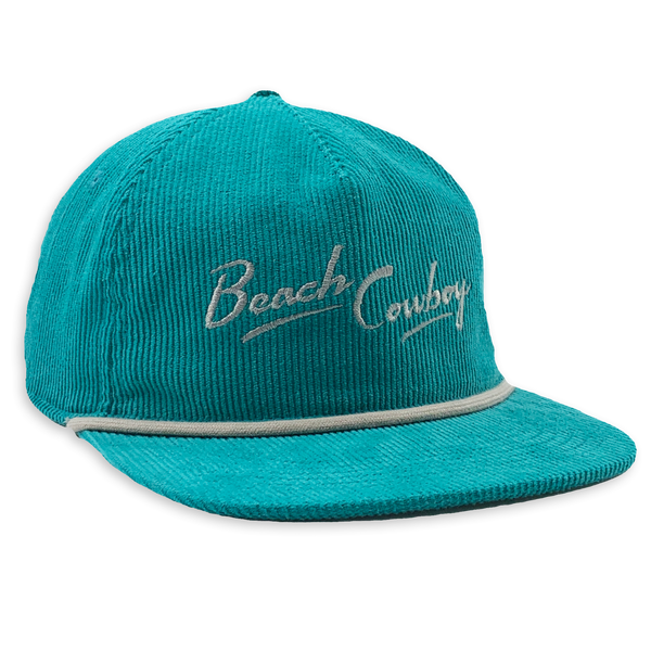 Limited Edition Beach Cowboy Turquoise Corduroy Cap